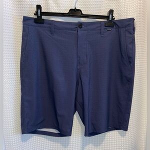 2/40$ Men’s Hurley flat front Phantom navy blue stretchy shorts size‎ 36